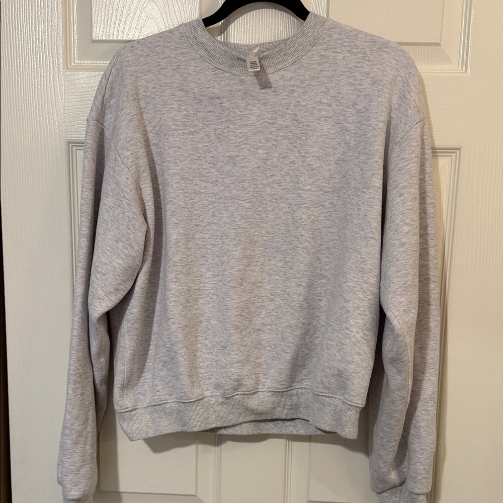 Skims Light Gray Crewneck Sweatshirt OBO